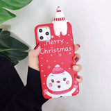 Cute 3D Cartoon Christmas Phone Case