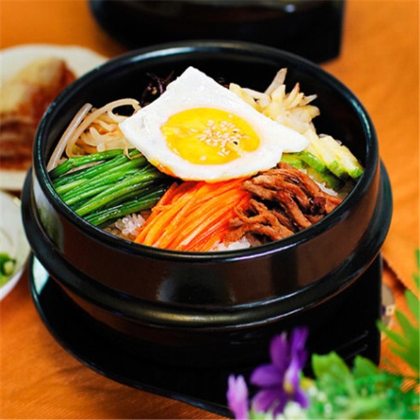 Korean Bibimbap Ceramic Potato Powder Boiled Instant Noodle Bowl Casserole