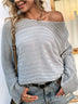 Openwork Dolman Sleeve Sweater