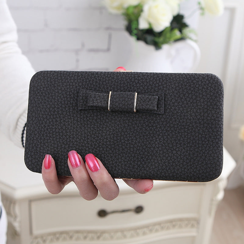 Bowknot Clutch Wallet Card/Phone Holder for Women Long Style Wallet