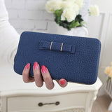 Bowknot Clutch Wallet Card/Phone Holder for Women Long Style Wallet