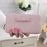 Bowknot Clutch Wallet Card/Phone Holder for Women Long Style Wallet