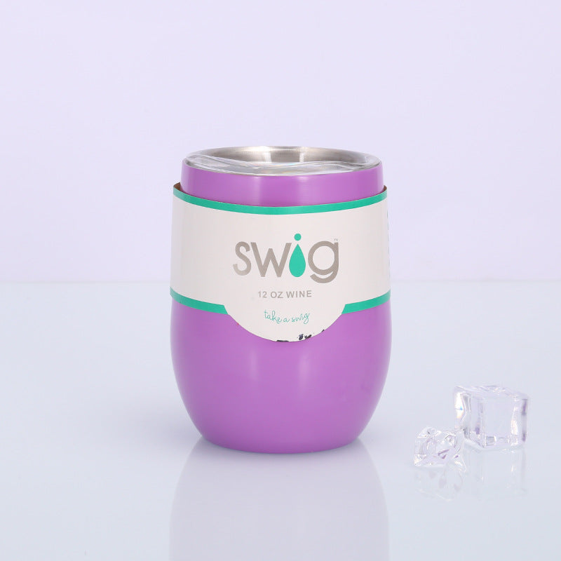 Swig Eggshell Cup 12oz Stainless Steel Wine Mug - Minihomy