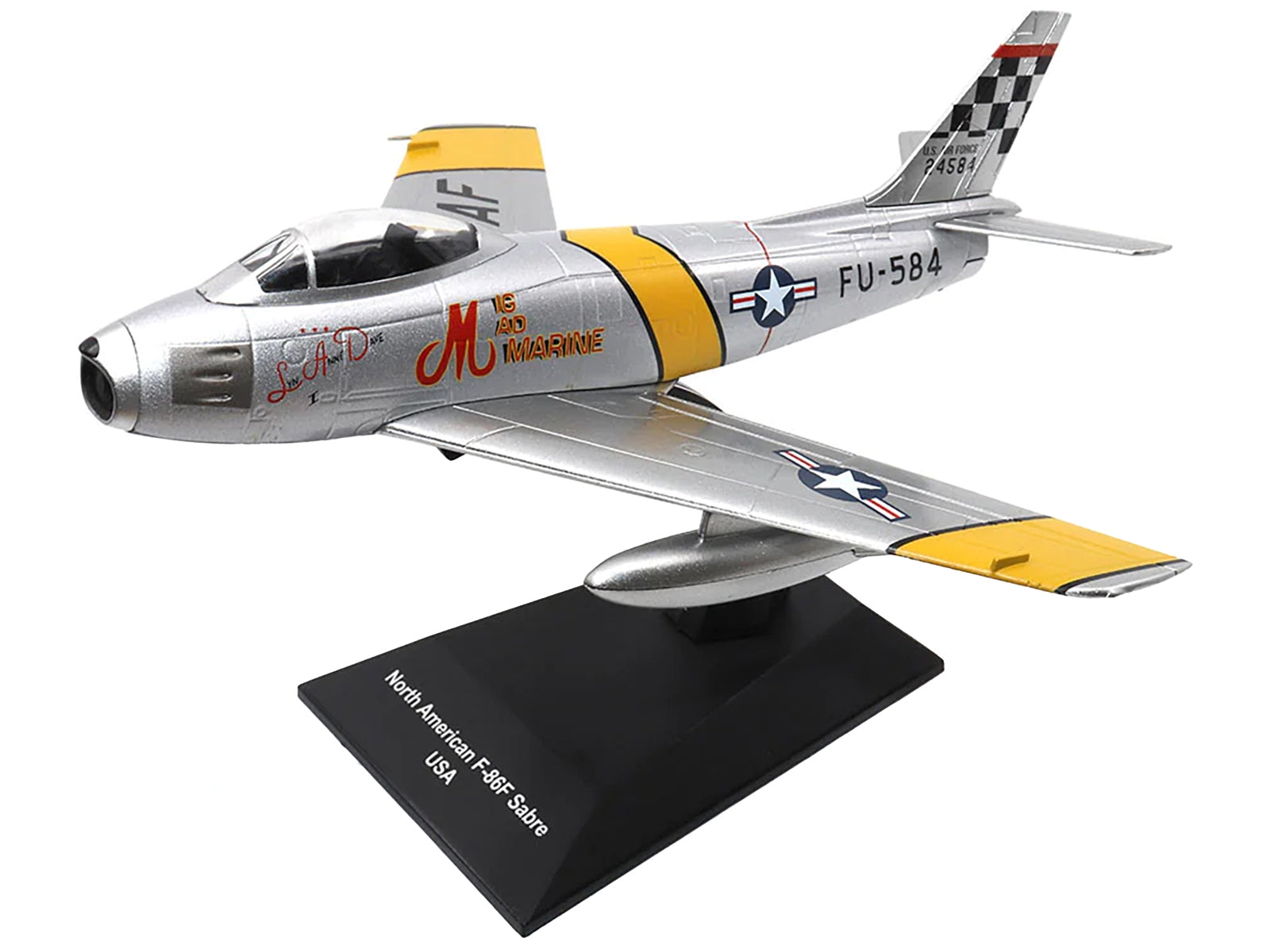 North American F-86F Sabre Fighter Aircraft "US Air Force" 1/72 Diecast Model by Militaria Die Cast