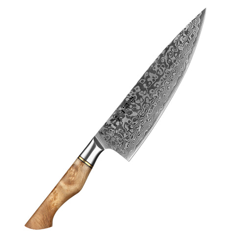 Damascus steel kitchen knife