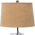 11 X 15 X 27.75 Tan Country Cottage With Blooming Flower Pedestal - Table Lamp - Minihomy