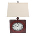 7 X 7 X 22 Red Vintage Metal Clock Base - Table Lamp - Minihomy