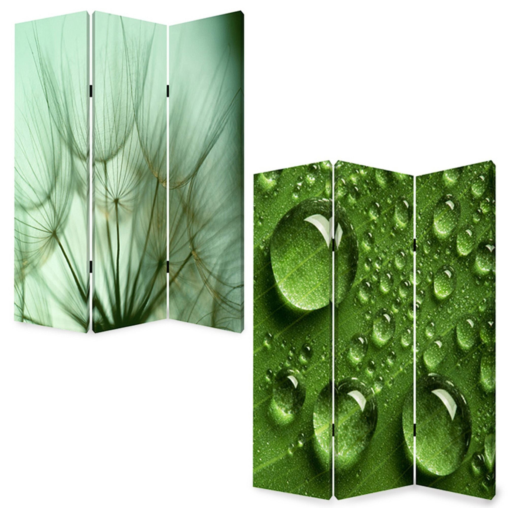 1" X 48" X 72" Multi Color Wood Canvas Rain  Screen - Minihomy