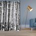 1" X 48" X 72" Multi Color Wood Canvas Birch  Screen - Minihomy