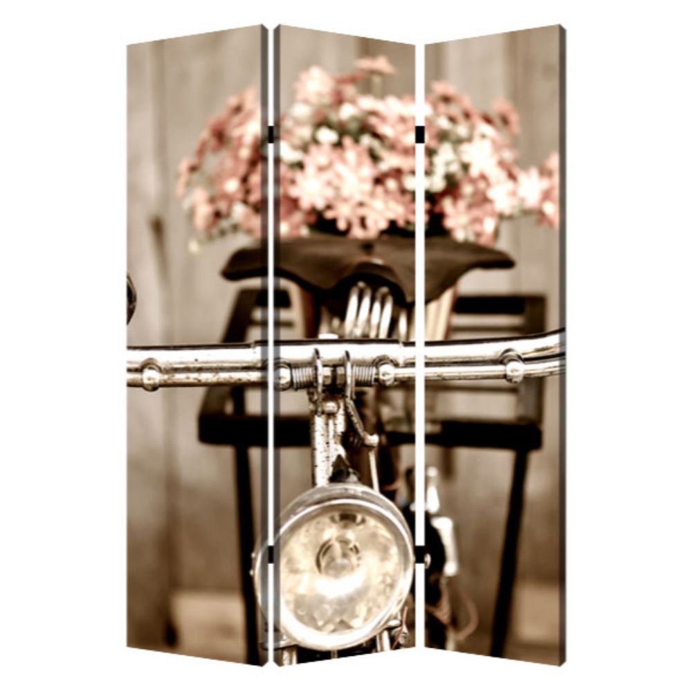 1" X 48" X 72" Multi Color Wood Canvas Valentine  Screen - Minihomy