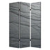 1" X 48" X 72" Multi Color Wood Canvas Black Slate  Screen - Minihomy