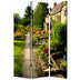 1" X 48" X 72" Multi Color Wood Canvas English Garden  Screen - Minihomy