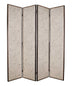 1 X 84 X 84 Beige Wood & Fabric Chateau  Screen - Minihomy