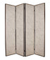 1 X 84 X 84 Beige Wood & Fabric Chateau  Screen - Minihomy