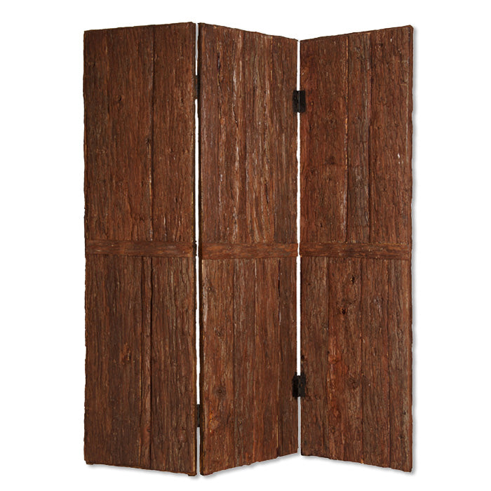 1" X 62" X 72" Brown Wood Tahoe  Screen - Minihomy