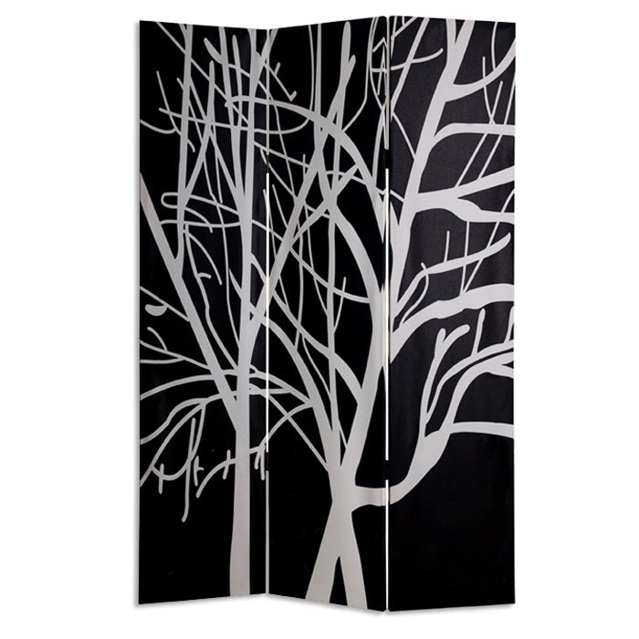 1" X 48" X 72" Multi Color Wood Canvas Tranquillity  Screen - Minihomy