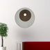 1 X 26 X 26 Brown & Gray Round Double Layer Ribbed  Wall Decor - Minihomy