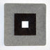 1 X 14 X 14 Brown & Gray Square Ribbed - Wall Art - Minihomy