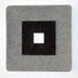 1 X 14 X 14 Brown & Gray Square Ribbed - Wall Art - Minihomy