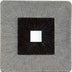 1 X 14 X 14 Brown & Gray Square Ribbed - Wall Art - Minihomy