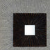 1 X 14 X 14 Brown & Gray Square Ribbed - Wall Art - Minihomy