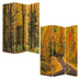 1 X 48 X 72 Multi Color Wood Canvas Autumn Journey  Screen - Minihomy