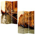 1" X 48" X 72" Multi Color Wood Canvas Venice  Screen - Minihomy