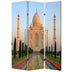 1" X 48" X 72" Multi Color Wood Canvas Taj Mahal  Screen - Minihomy