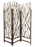 1" X 58" X 70" Brown Wood Tree  Screen - Minihomy