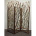 1" X 58" X 70" Brown Wood Tree  Screen - Minihomy