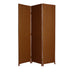 1" X 54" X 72" Dark Brown Wood  3 Panel Screen - Minihomy