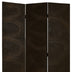 1" X 48" X 72" Black Wood Canvas  Screen - Minihomy