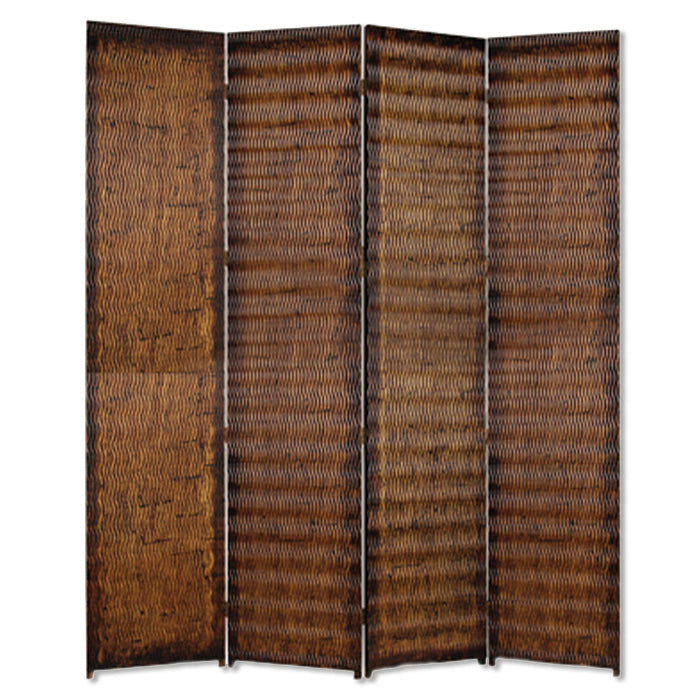 1" X 84" X 84" Brown Wood  Screen - Minihomy