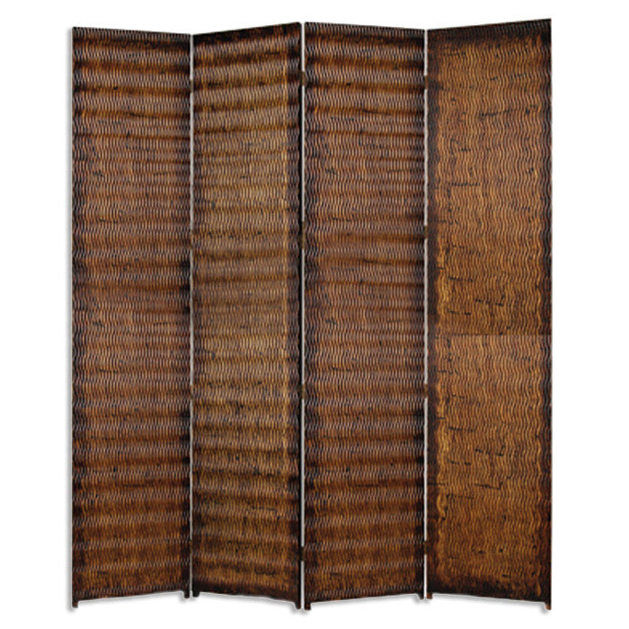 1" X 84" X 84" Brown Wood  Screen - Minihomy