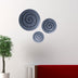 14" Gray Round Modern Spiral Wall Art - Minihomy