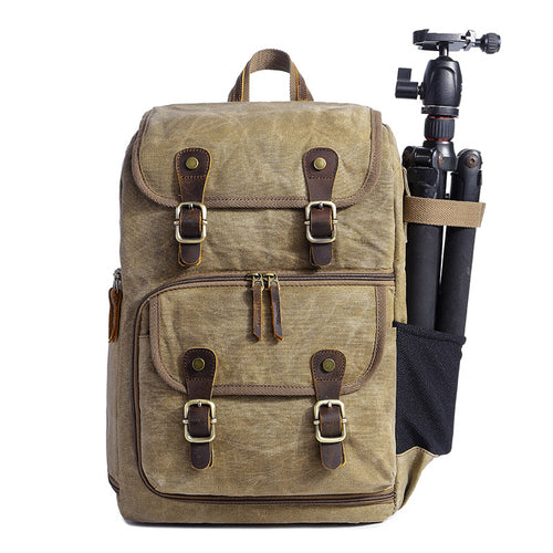 Waterproof Canvas Photography Bag Camera Backpack
