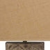 4.75 X 11.75 X 24.75 Brown Vintage With Khaki Linen Shade - Table Lamp - Minihomy