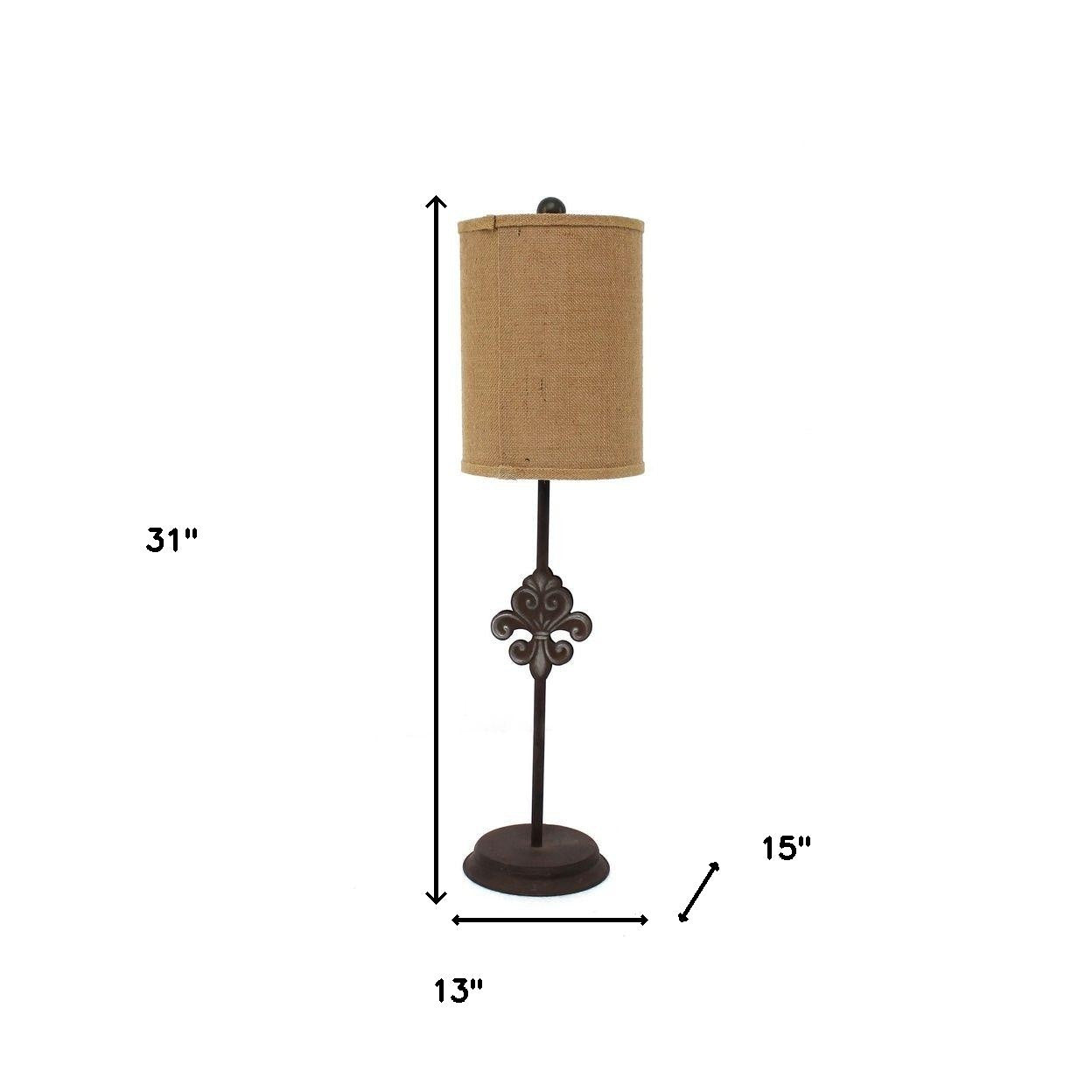 13 X 15 X 31 Bronze Traditional - Table Lamp - Minihomy