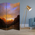 1 X 48 X 72 Multi Color Wood Canvas Desert  Screen - Minihomy