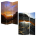 1 X 48 X 72 Multi Color Wood Canvas Desert  Screen - Minihomy