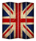 1 X 84 X 84 Multi Color Wood Canvas Union Jack  Screen - Minihomy