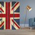 1 X 84 X 84 Multi Color Wood Canvas Union Jack  Screen - Minihomy