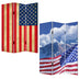 1 X 48 X 72 Multi Color Wood Canvas Model American Flag  Screen - Minihomy