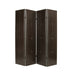 1" X 76" X 84" Brown Faux Leather  Screen - Minihomy