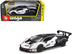 Lamborghini Essenza SCV12 #63 White and Black "Squadra Corse" "Race" Series 1/24 Diecast Model Car by Bburago - Minihomy