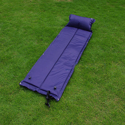 Portable Self-Inflating Sleeping Pad Camping Mat with Attached Pillow and Foldable