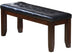 48" X 17" X 20" Black  And Espresso Elegant Bench - Minihomy