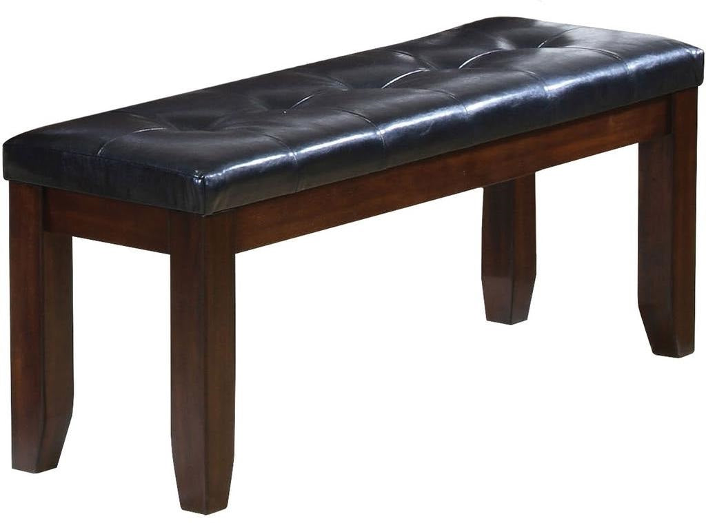 48" X 17" X 20" Black  And Espresso Elegant Bench - Minihomy