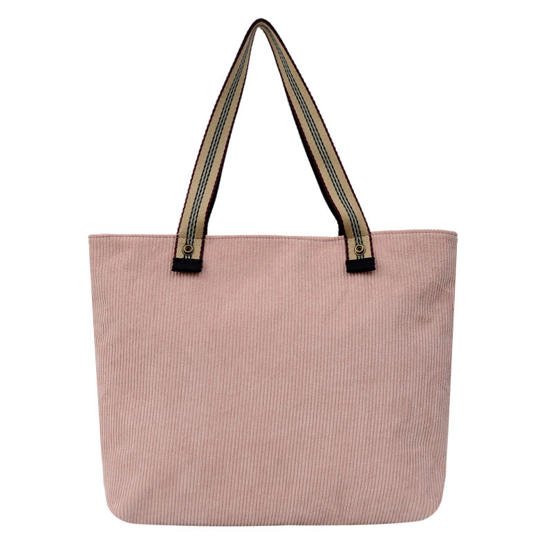 Woven Cotton Straps Canvas woman Shoulder Bag