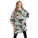 Children's Winter Home Blanket Double-sided Hoodie Pijamas